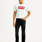 Men's 513 Black Slim Straight Fit Mid Rise Jeans - Front View