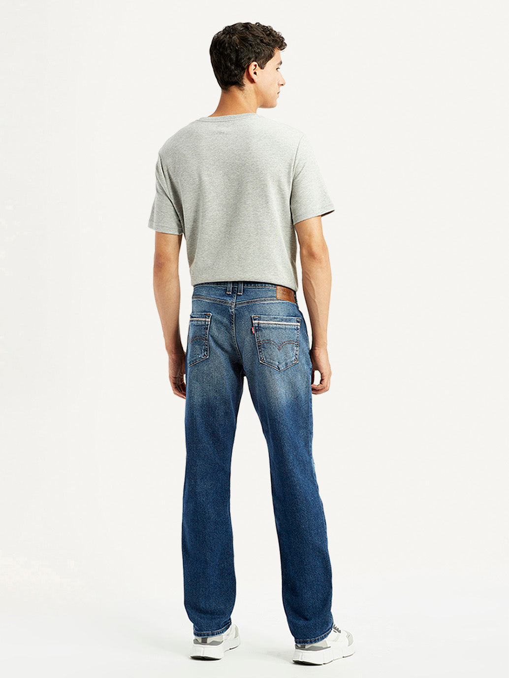 Men's 541 Blue Athletic Tapered Fit Mid Rise Jeans - Back View