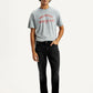 Men's 541 Black Athletic Tapered Fit Mid Rise Jeans - Front View