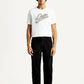 Men's 568 Black Loose Straight Fit Mid Rise Carpenter Jeans - Front View