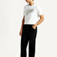 Men's 568 Black Loose Straight Fit Mid Rise Carpenter Jeans - Side View