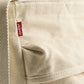 Unisex Beige Solid Tote Bag - Detail View