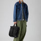 Unisex Black Solid Tote Bag - Styleshot View