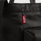 Unisex Black Solid Tote Bag - Detail View