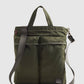 Unisex Olive Solid Tote Bag - Front View