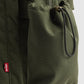 Unisex Olive Solid Backpack - Detail View