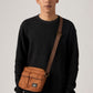 Unisex Brown Solid Messenger Bag - Styleshot View