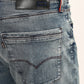Men's 527 Blue Slim Bootcut Fit Mid Rise Jeans - detail View