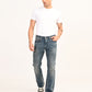 Men's 527 Blue Slim Bootcut Fit Mid Rise Jeans - 7 View