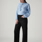 Women's Black Baggy Fit High Rise Cinched Jeans - 20 View
