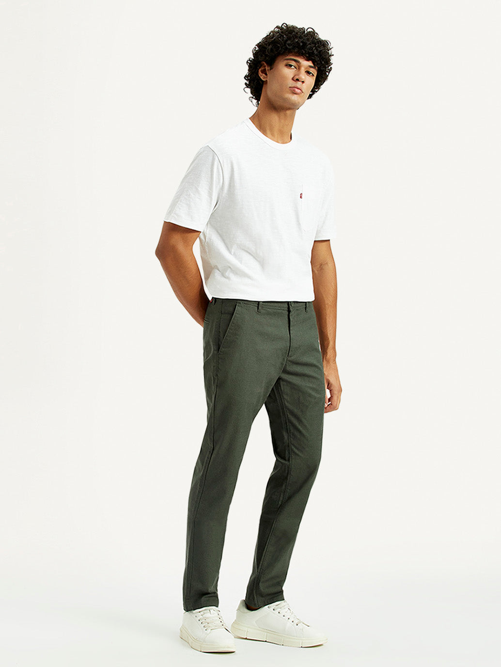 Men's 511 Green Slim Fit Mid Rise Chinos