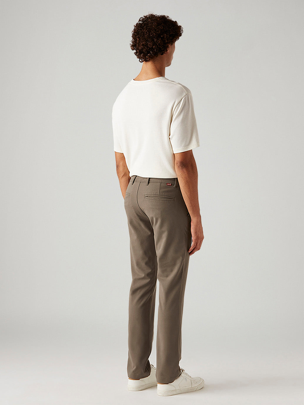 Men's 511 Taupe Slim Fit Mid Rise Tech Pant - Back View