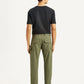 Men's Olive Slim Fit Cargo Trousers - Back View