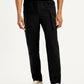 Men's Black Authentic Straight Fit Cargo Trousers - Front View