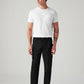 Men's Black Authentic Relaxed Straight Fit Mid Rise Commuter Cargos - Front View