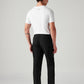 Men's Black Authentic Relaxed Straight Fit Mid Rise Commuter Cargos - Back View