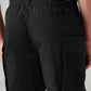 Men's Black Authentic Relaxed Straight Fit Mid Rise Commuter Cargos - 20 View