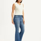 Women's Redloop 726 Blue Flared Fit Mid Rise Jeans - Side View