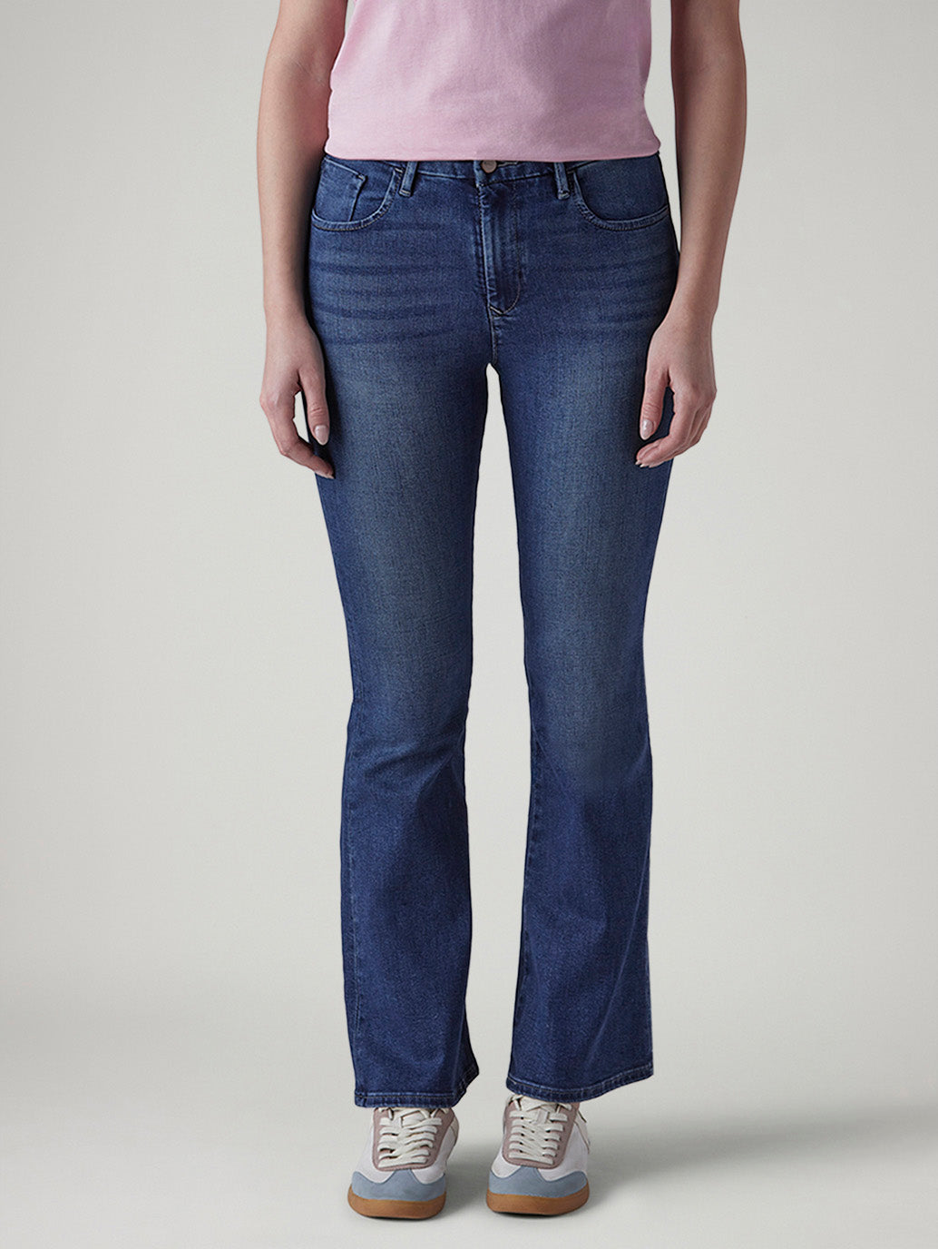 Women's 726 Indigo Flared Fit High Rise Redloop Jeans - Front View