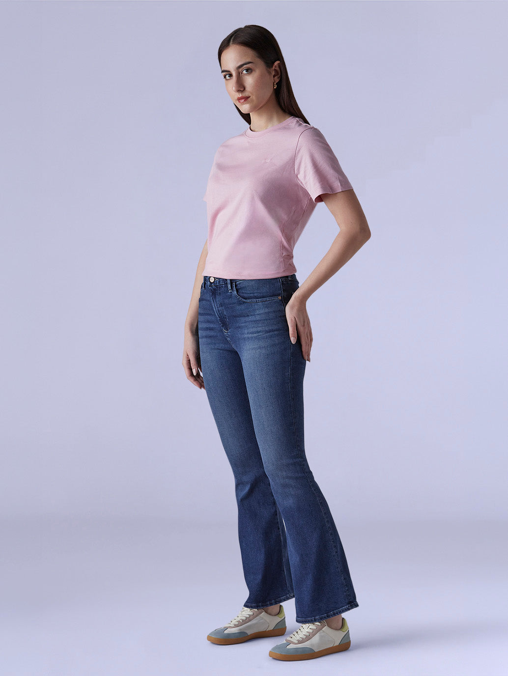 Women's 726 Indigo Flared Fit High Rise Redloop Jeans - Side View