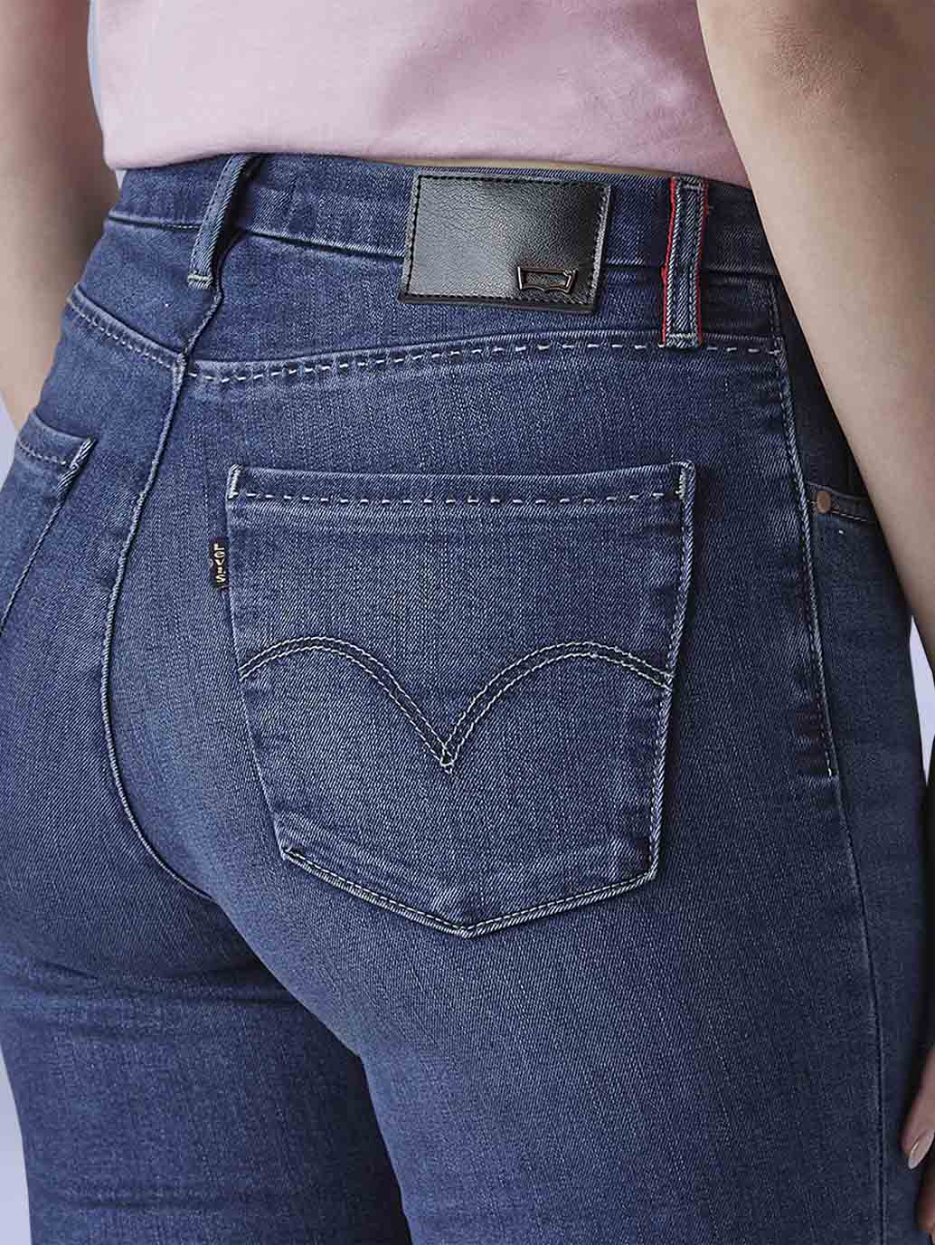 Women's 726 Indigo Flared Fit High Rise Redloop Jeans - 6d58fef8-627c-4962-b15f-50df23d8eb65 View