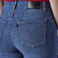 Women's 726 Light Indigo Flared Fit High Rise Redloop Jeans - Detail View
