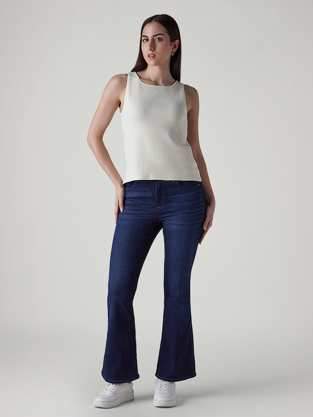 Women's 726 Dark Indigo Flared Fit High Rise Redloop Jeans