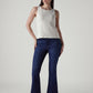 Women's 726 Dark Indigo Flared Fit High Rise Redloop Jeans - Styleshot View