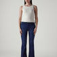 Women's 726 Dark Indigo Flared Fit High Rise Redloop Jeans - Front View