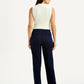 Women's Redloop Dark Blue Ribcage Straight Fit High Rise Jeans - Back View