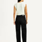 Women's Redloop Black Ribcage Wide Leg Fit High Rise Jeans - Back View