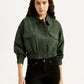 Women's Solid Regular Fit Trucker Jacket - Styleshot View