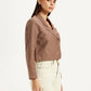 Women's Embroidered Stylised Jacket - Side View