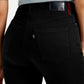 Women's Redloop Black Ribcage Bell Bottom Wide Leg Fit Mid Rise Jeans - Detail View