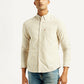 Men's Striped Slim Fit Oxford Shirt - Front View