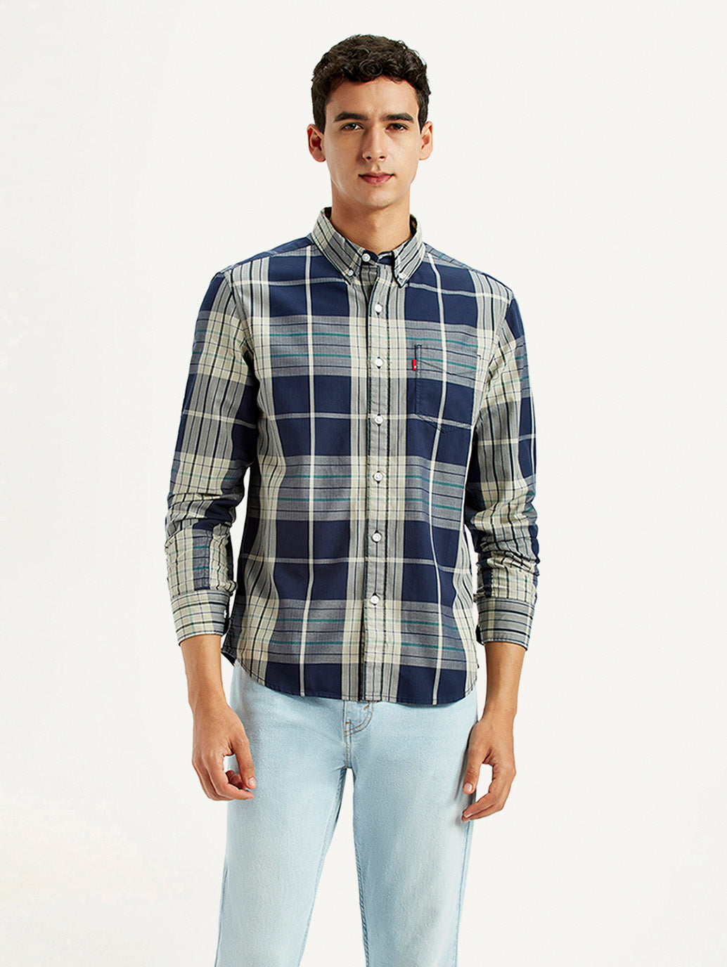 Men's Checkered Multi Color Slim Fit Shirt