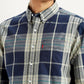 Men's Checkered Multi Color Slim Fit Shirt - Detail View