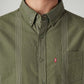 Men's Striped Green Slim Fit Shirt - a7d637d7-e6a4-4418-9ada-07ce8fd3f0c3 View