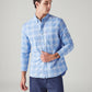 Men's Plaid Slim Fit Oxford Shirt - Styleshot View