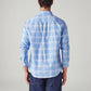 Men's Plaid Slim Fit Oxford Shirt - Back View