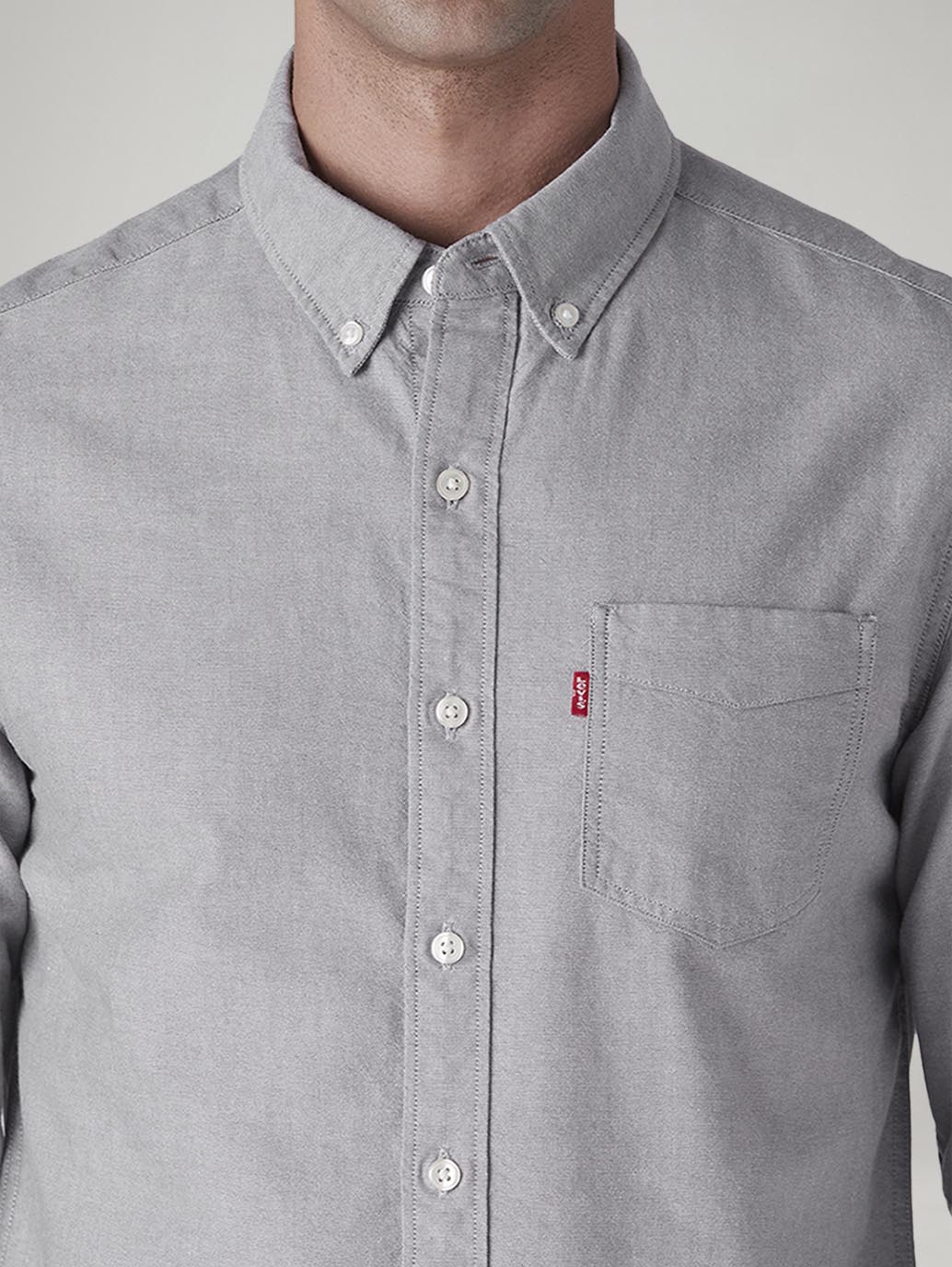 Men's Solid Slim Fit Oxford Shirt - 20 View
