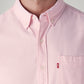 Men's Solid Slim Fit Oxford Shirt - Detail View