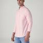 Men's Solid Slim Fit Oxford Shirt - Side View