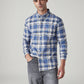 Men's Checkered Slim Fit Oxford Shirt - Styleshot View