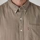 Men's Solid Slim Fit Textured Shirt - Detail View
