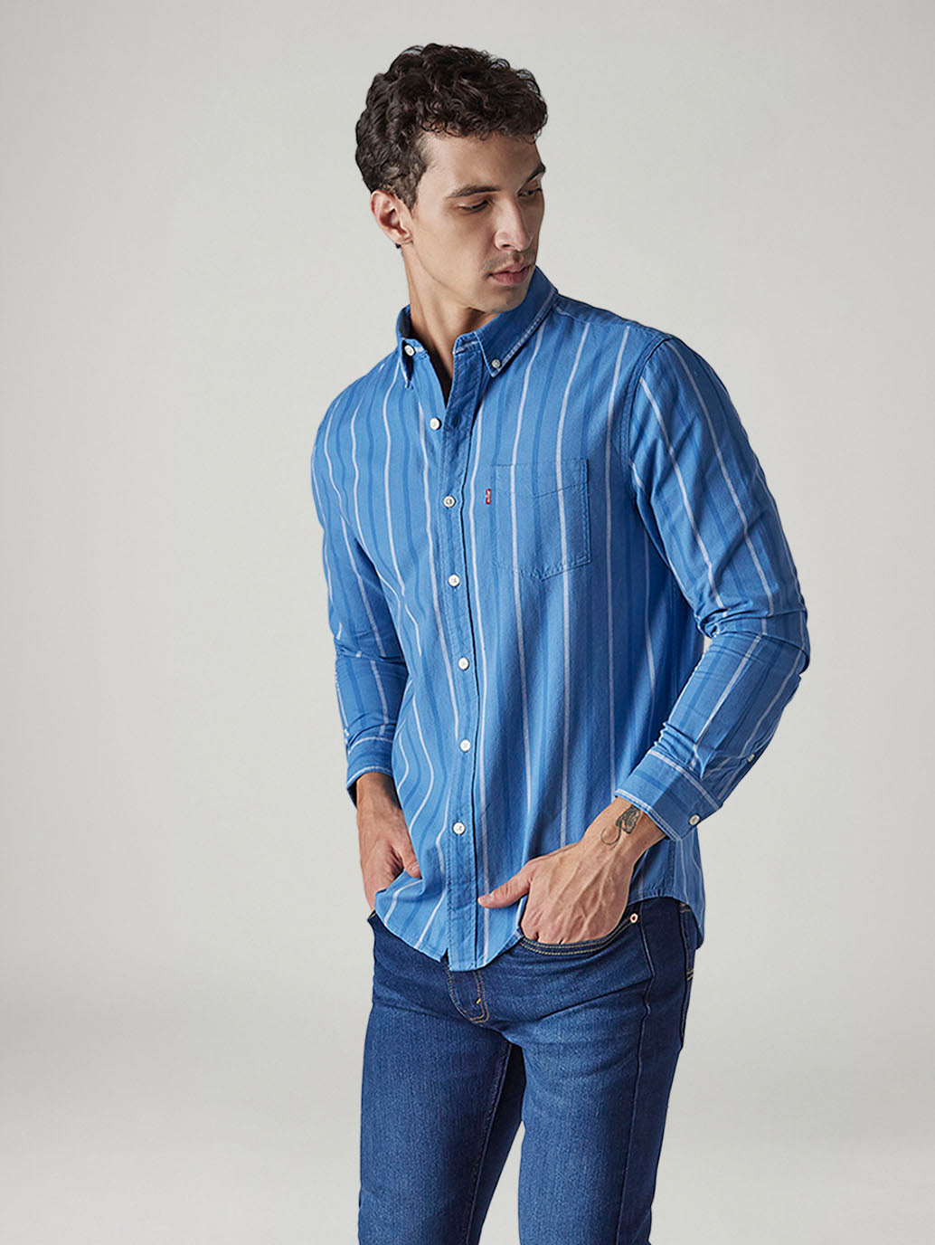 Men's Striped Slim Fit Shirt