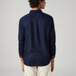 Men's Solid Slim Fit Oxford Shirt - Back View