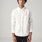 Men's Solid Slim Fit Oxford Shirt - Front View