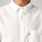 Men's Solid Slim Fit Oxford Shirt - Detail View