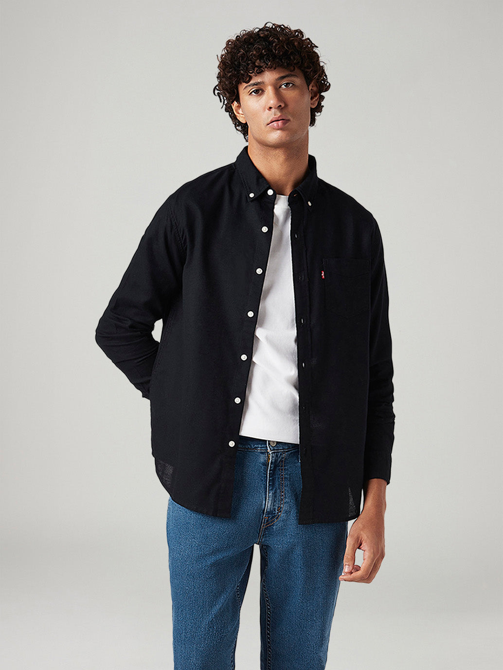 Men's Solid Slim Fit Oxford Shirt